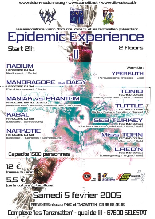 EPIDEMIC EXPERIENCE 2005 ZONE51 SELESTAT