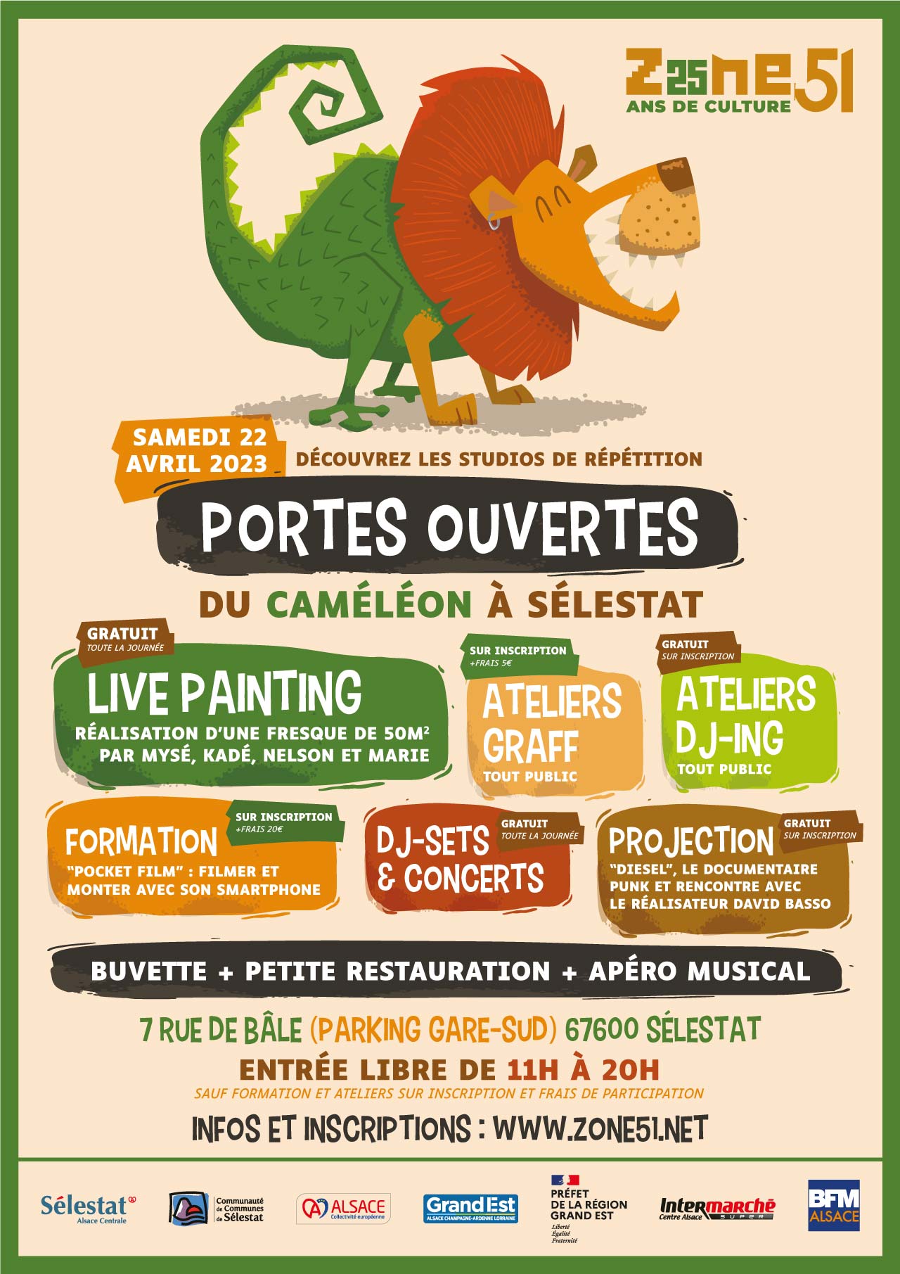 ZONE51 - PORTES OUVERTES CAMELEON