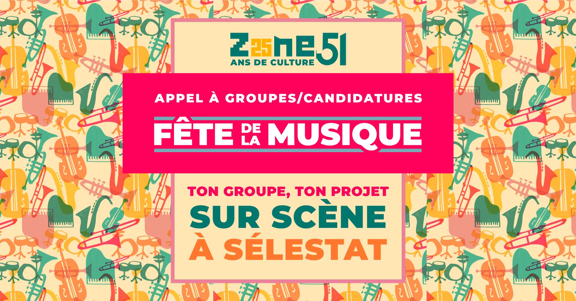 ZONE51 - Appel à candidatures groupes Fête de la Musique 2024