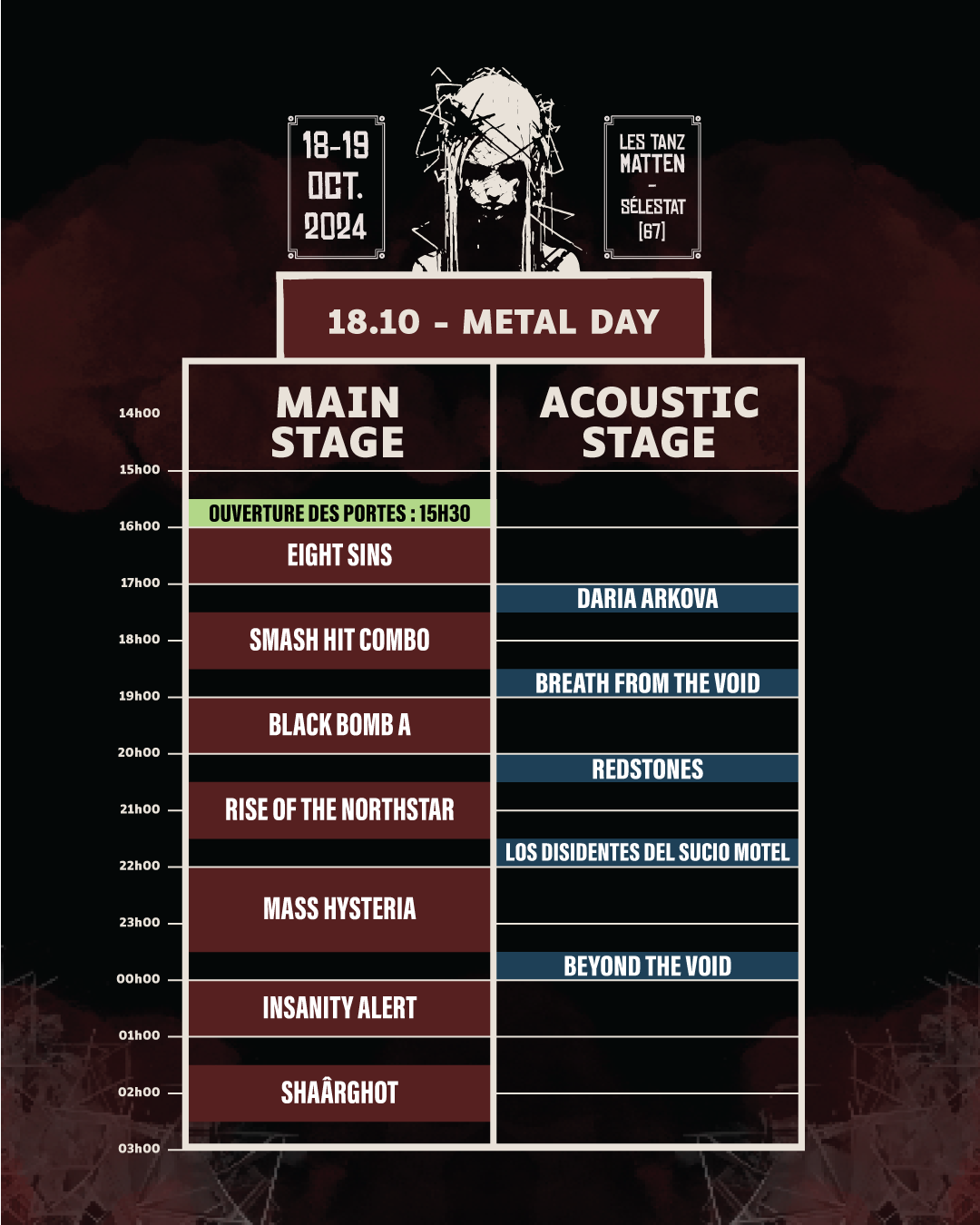 Timetable metal day ryb2024