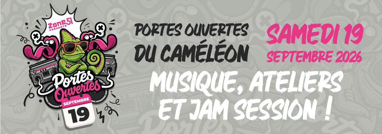 Portes ouvertes du Caméléon 2026 à Sélestat : concerts, ateliers gratuits et Jam Session